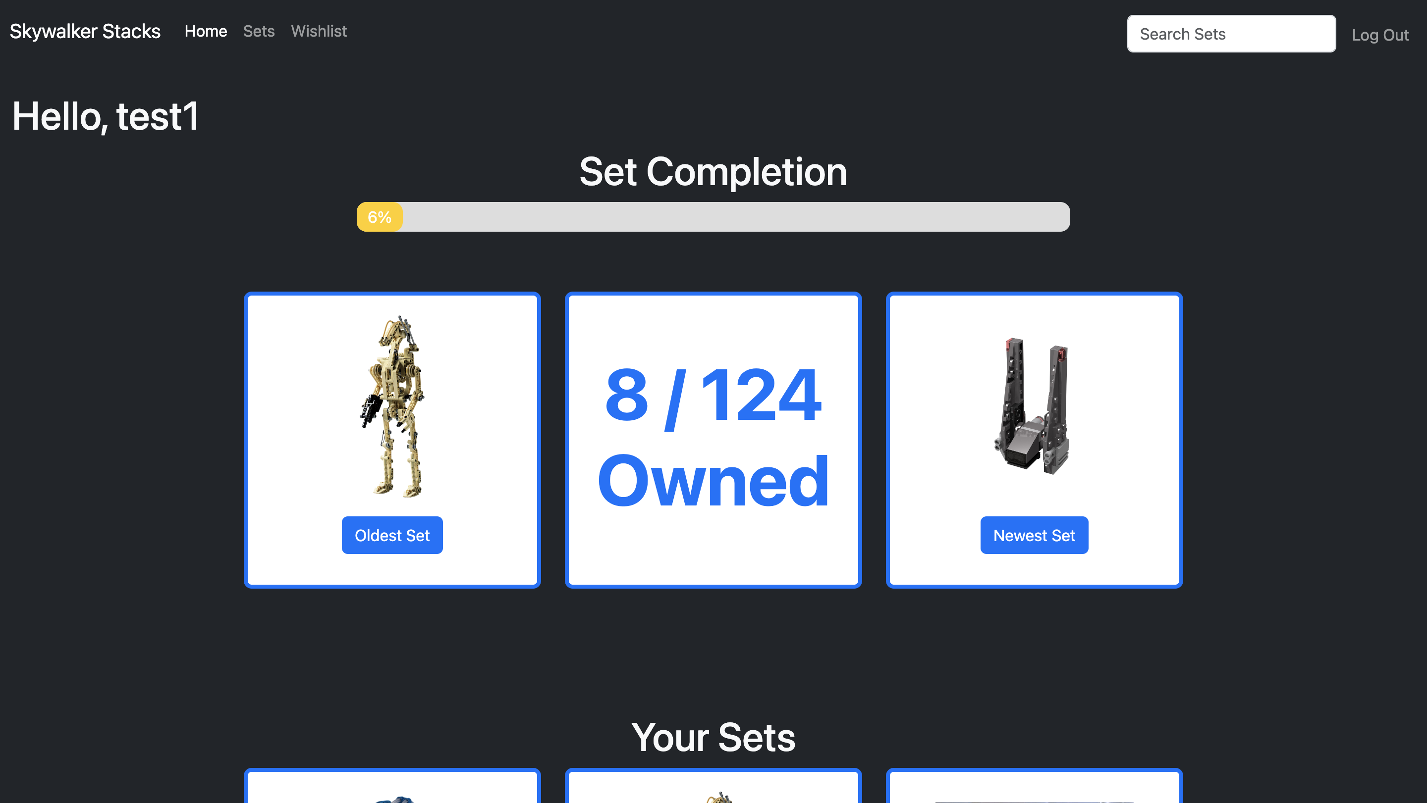 Skywalker Stacks Homepage