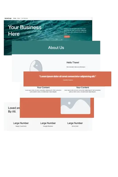 Preview Images of Squee-g's website